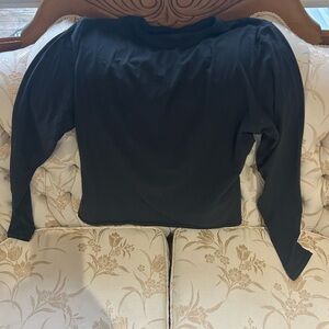 SKIMS Black Long Sleeve Fits Everyone Top XL